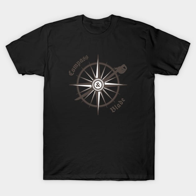 Compass and Blade Logo T-Shirt by CompassandBlade